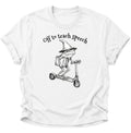 Retro-Frosch lehrt Sprache Unisex T-Shirt Weiß - PINE & RIVER
