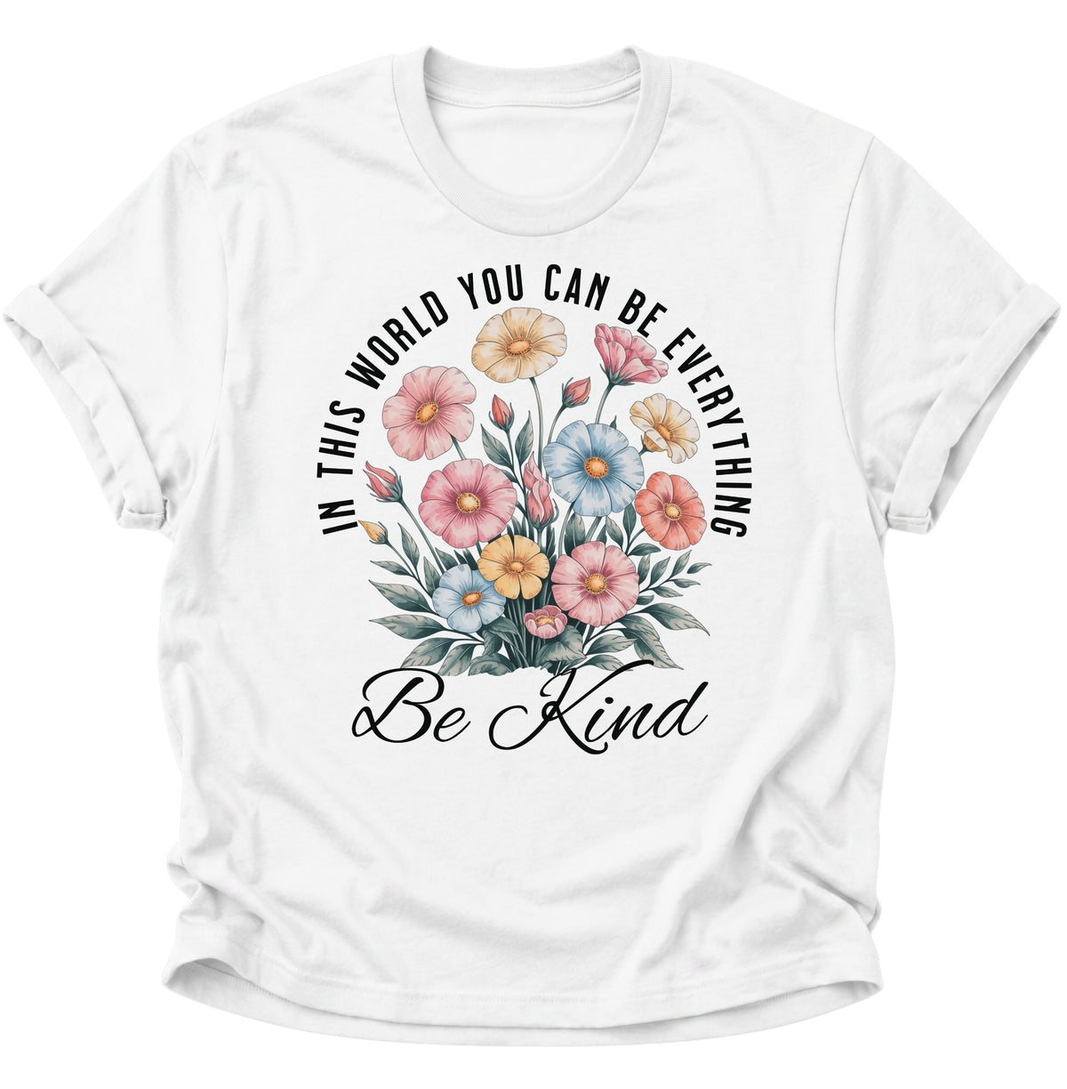 Be Kind Unisex T-Shirt Weiß - PINE & RIVER