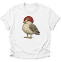 Möwe mit Strickmütze gegen rechts Unisex T-Shirt Weiß - PINE & RIVER