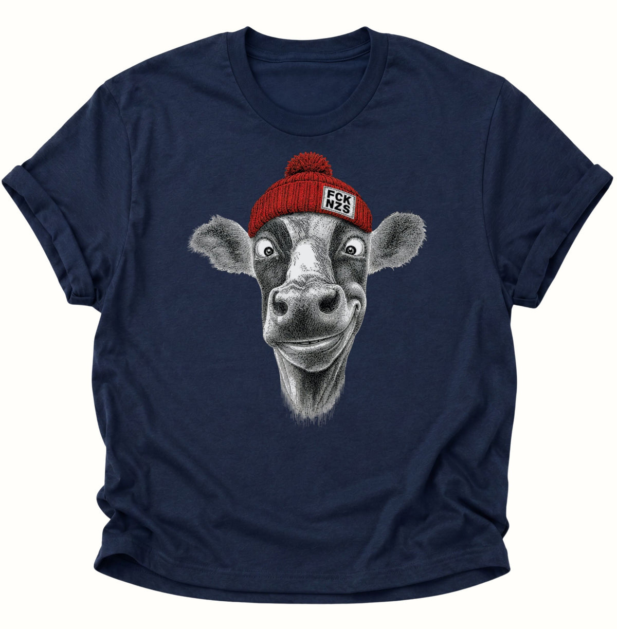 Anti Nazi Kuh Unisex T-Shirt Navy Blue - PINE & RIVER