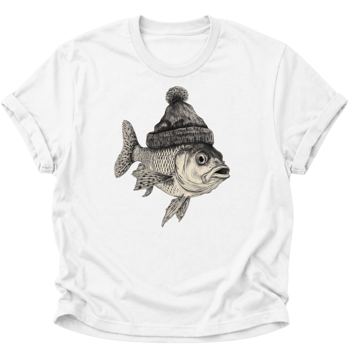 Fisch Unisex T-Shirt Weiß - PINE & RIVER