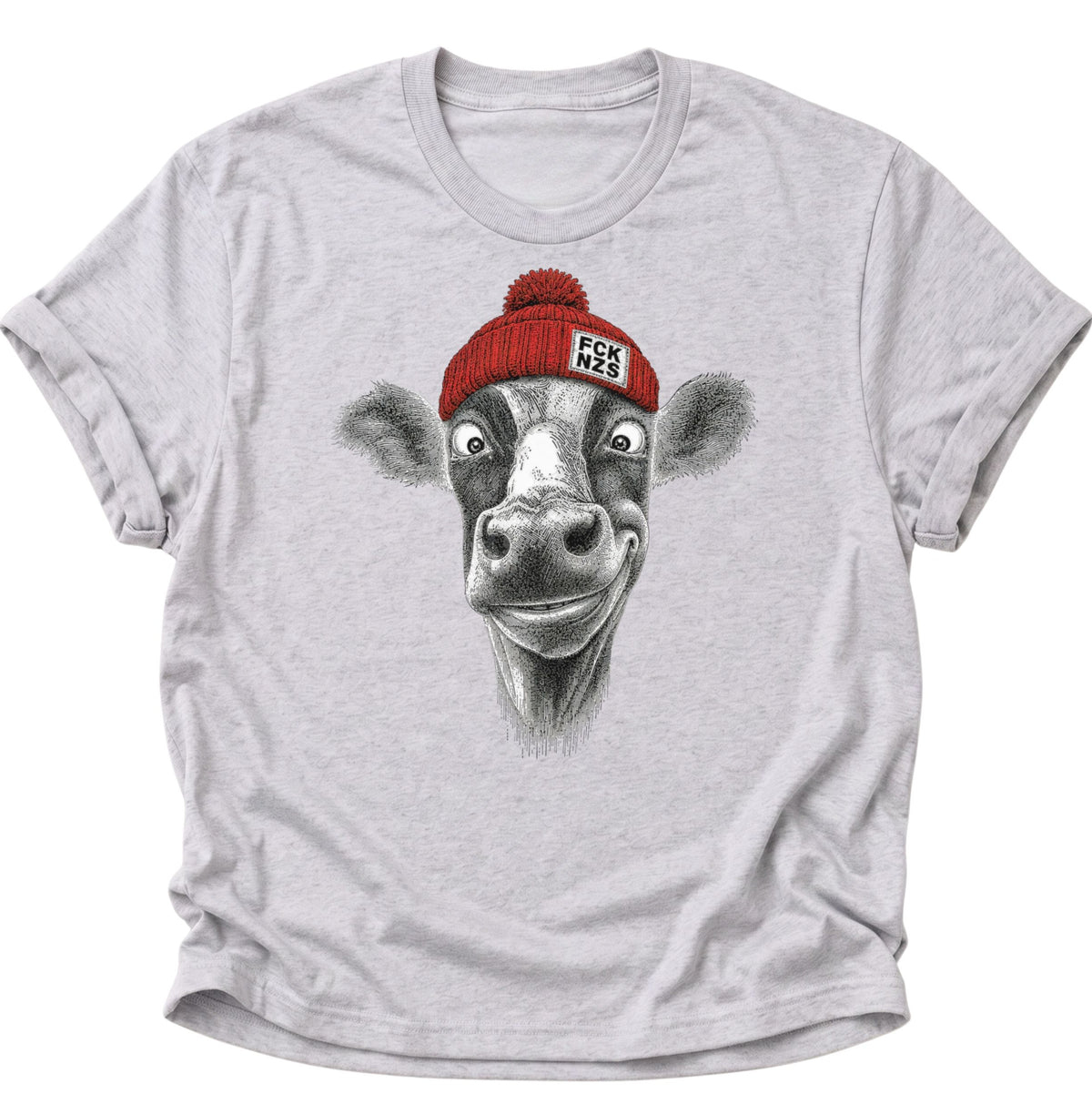 Anti Nazi Kuh Unisex T-Shirt Ash Grey - PINE & RIVER