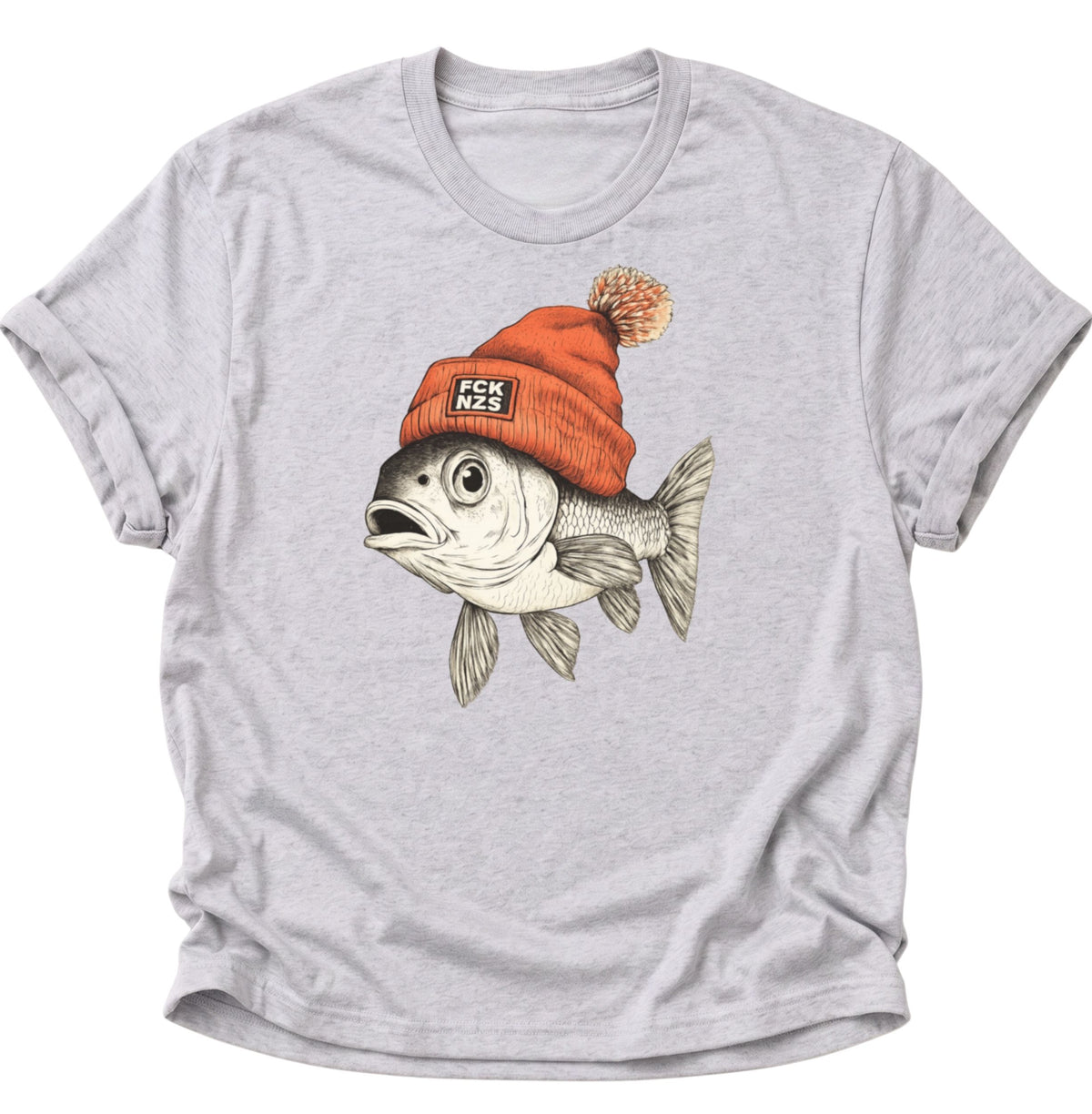 Anti Nazi Fisch Unisex T-Shirt Ash Grey - PINE & RIVER
