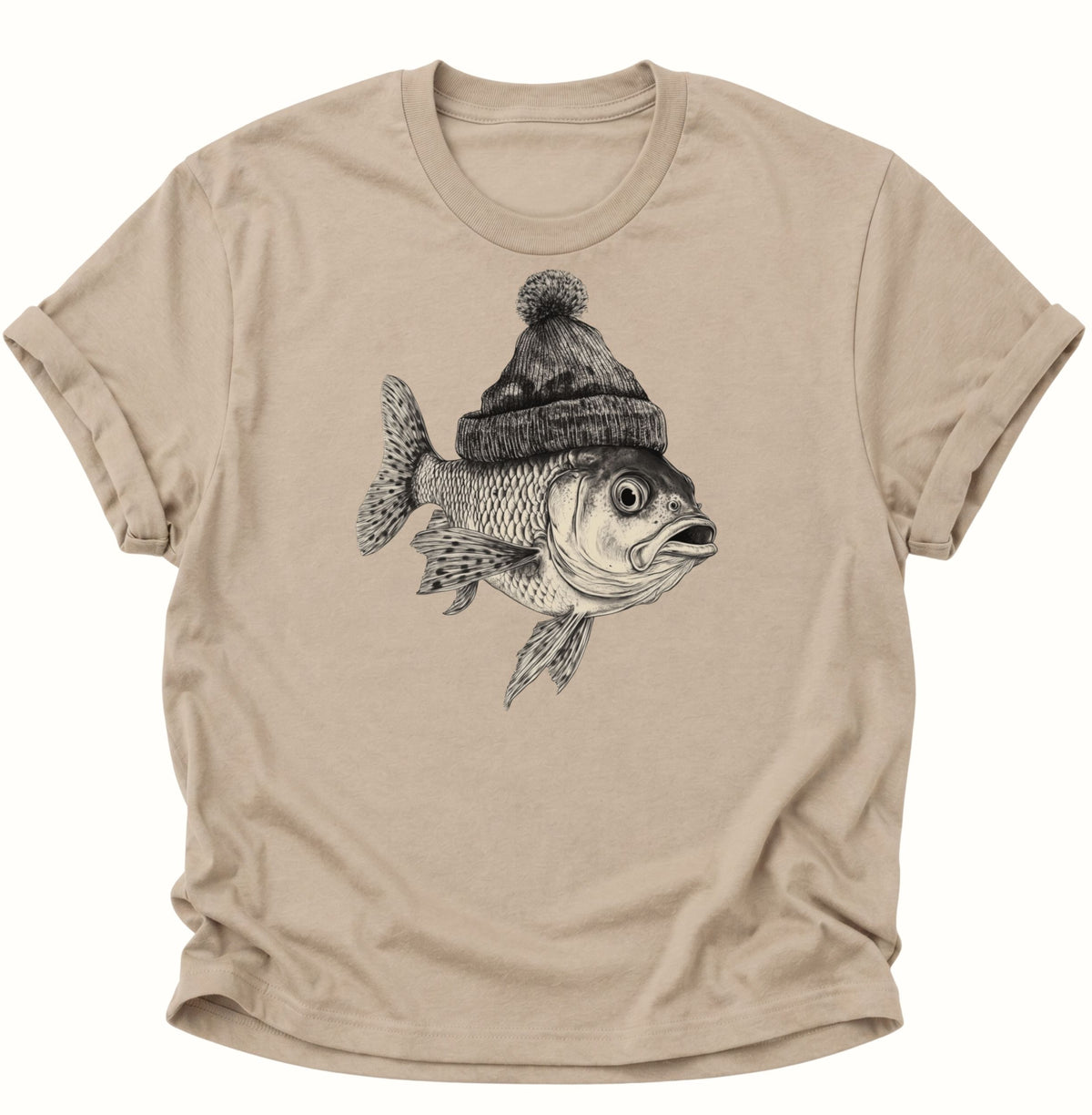 Fisch Unisex T-Shirt Sand - PINE & RIVER