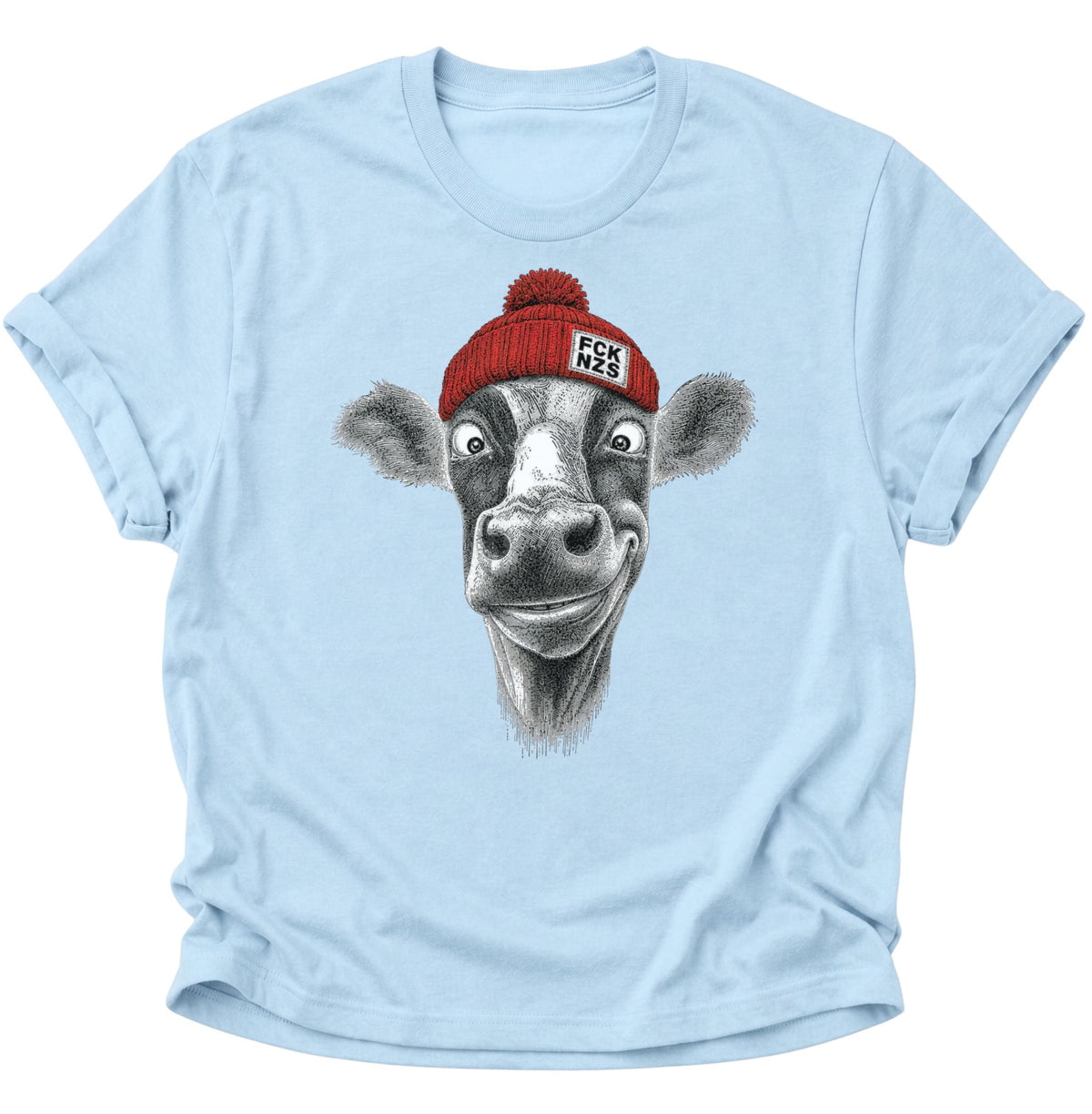 Anti Nazi Kuh Unisex T-Shirt Light Blue - PINE & RIVER