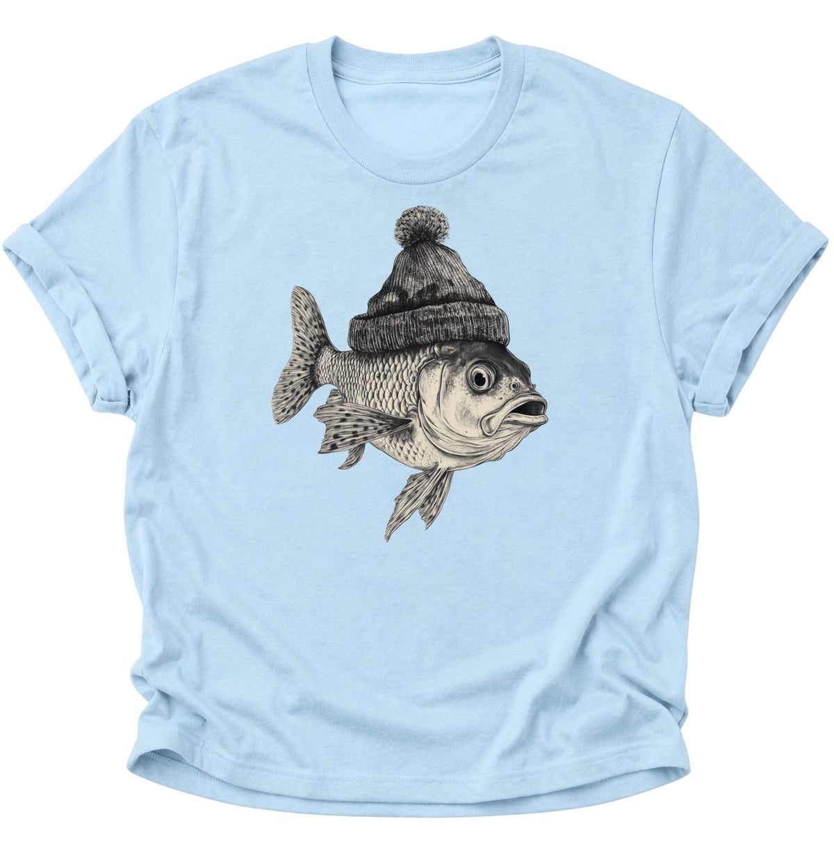 Fisch Unisex T-Shirt Light Blue - PINE & RIVER