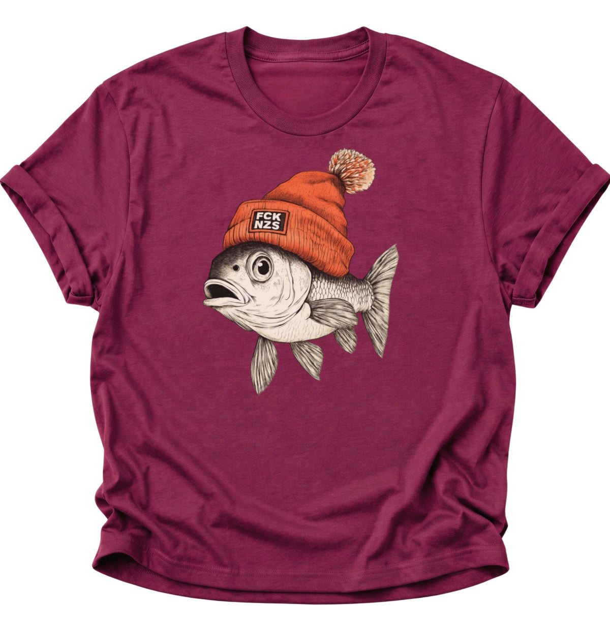 Anti Nazi Fisch Unisex T-Shirt Cardinal Red - PINE & RIVER