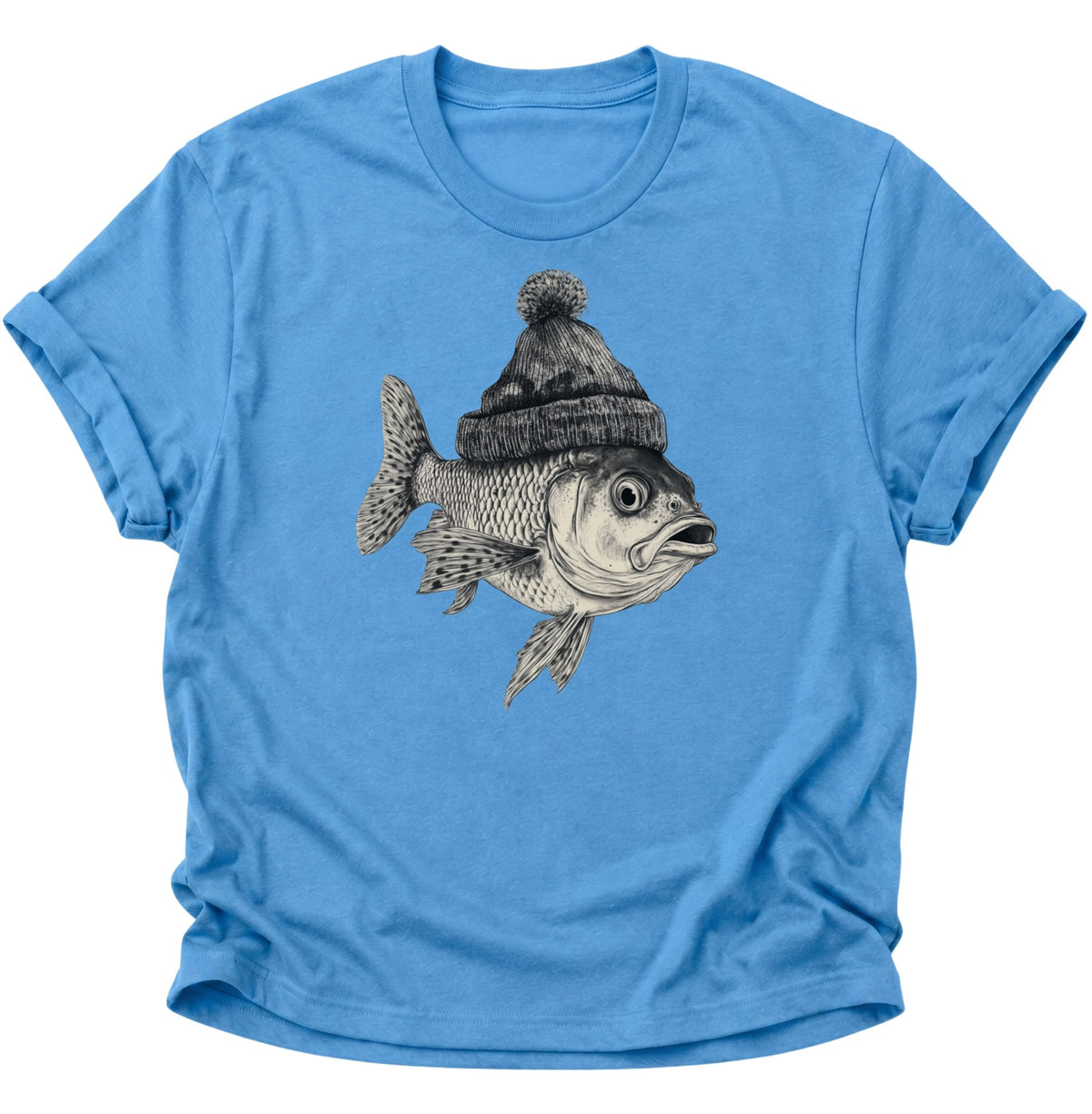 Fisch Unisex T-Shirt Carolina Blue - PINE & RIVER