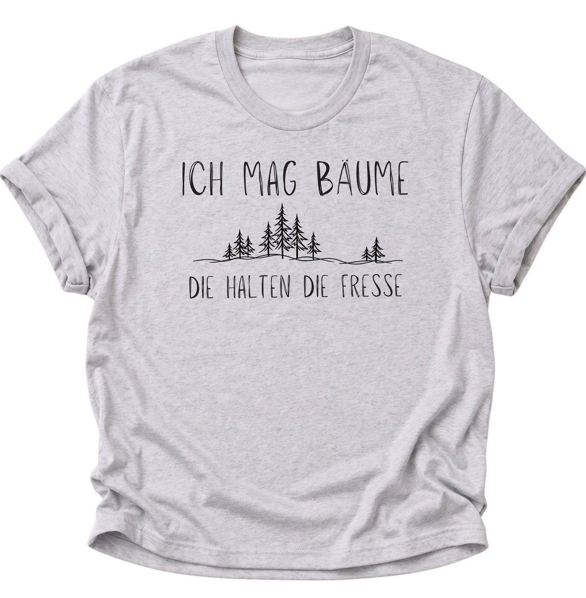Ich mag Bäume Unisex T-Shirt Ash Grey - PINE & RIVER