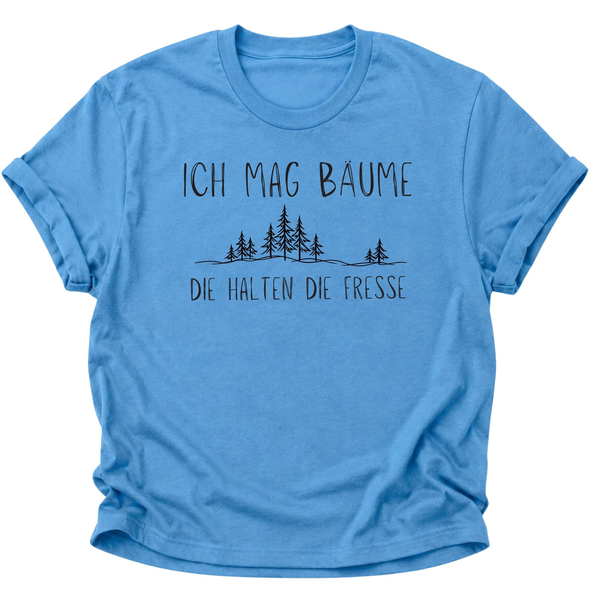 Ich mag Bäume Unisex T-Shirt Carolina Blue - PINE & RIVER