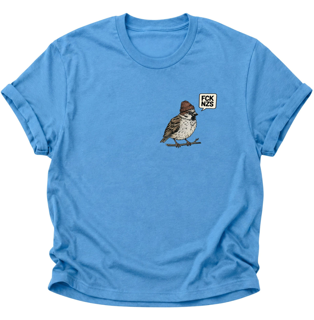 Spatz gegen rechts Unisex T-Shirt Carolina Blue - PINE & RIVER