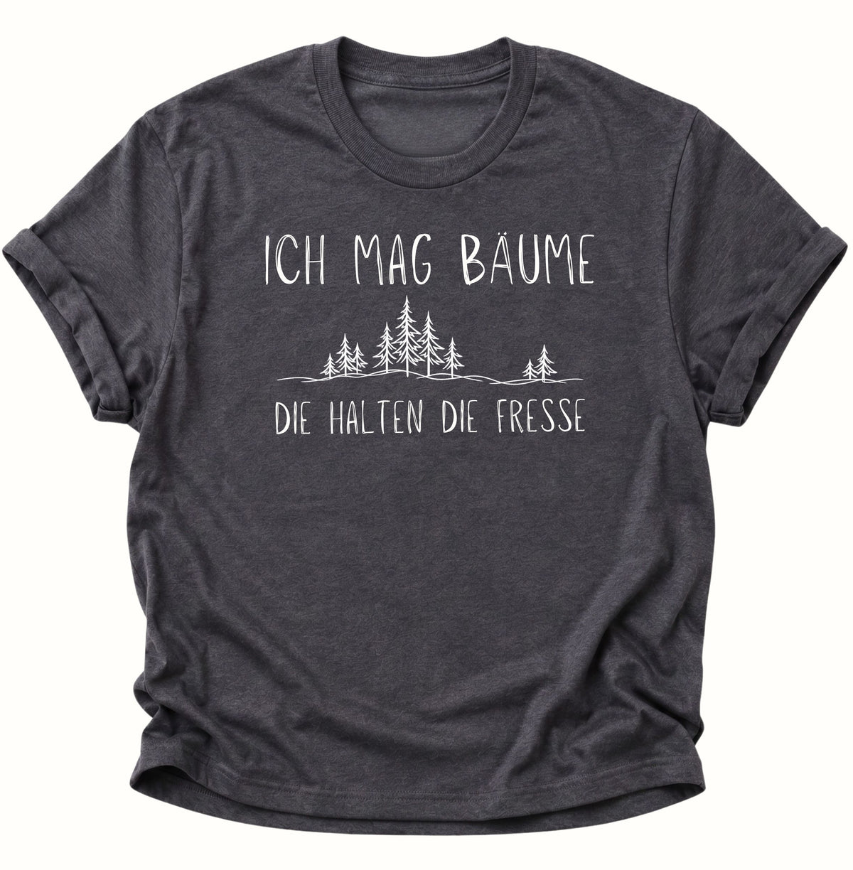 Ich mag Bäume Unisex T-Shirt Dark Heather - PINE & RIVER