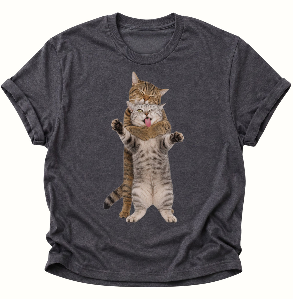 Katzenliebe Unisex T-Shirt Dark Heather - PINE & RIVER
