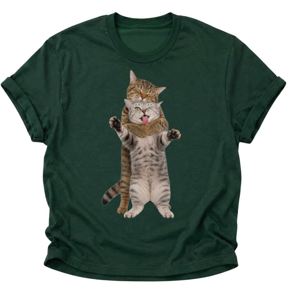 Katzenliebe Unisex T-Shirt Forest Green - PINE & RIVER