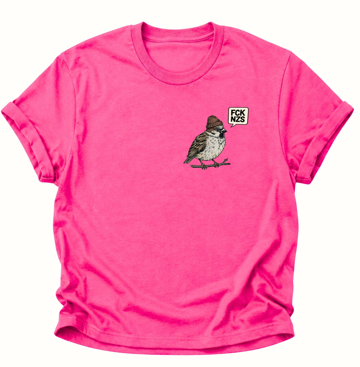 Spatz gegen rechts Unisex T-Shirt Heliconia - PINE & RIVER