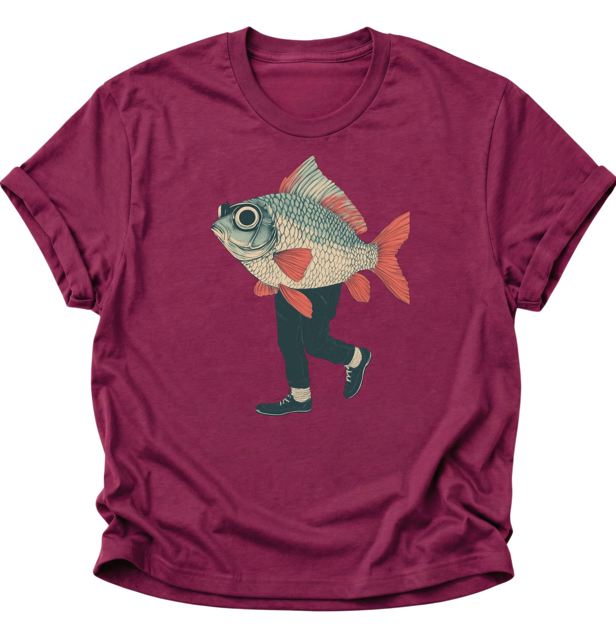 Fischmann Unisex T-Shirt Cardinal Red - PINE & RIVER