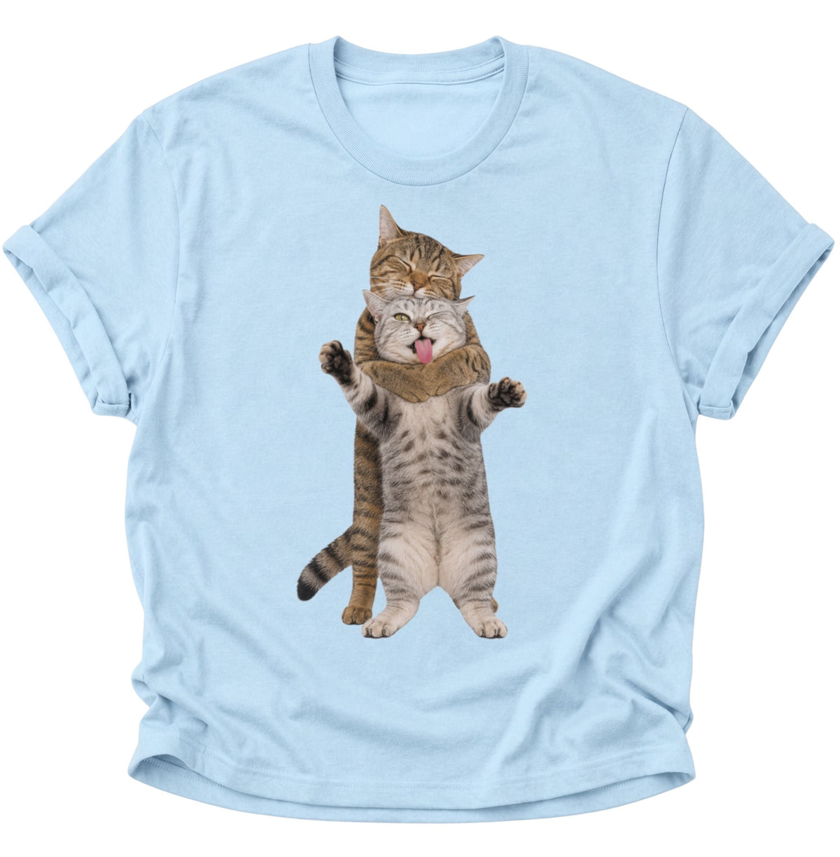 Katzenliebe Unisex T-Shirt Light Blue - PINE & RIVER