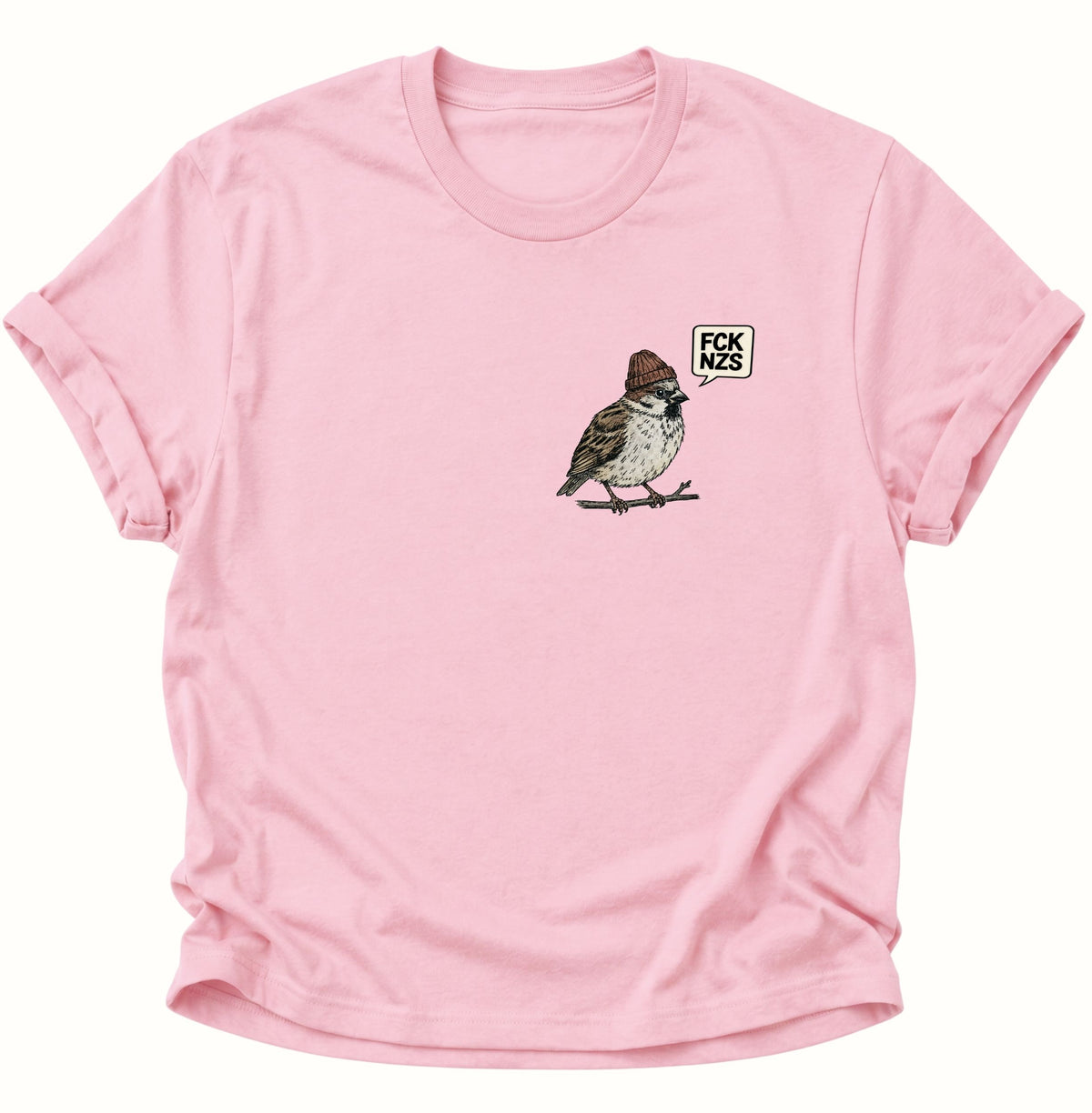 Spatz gegen rechts Unisex T-Shirt Light Pink - PINE & RIVER