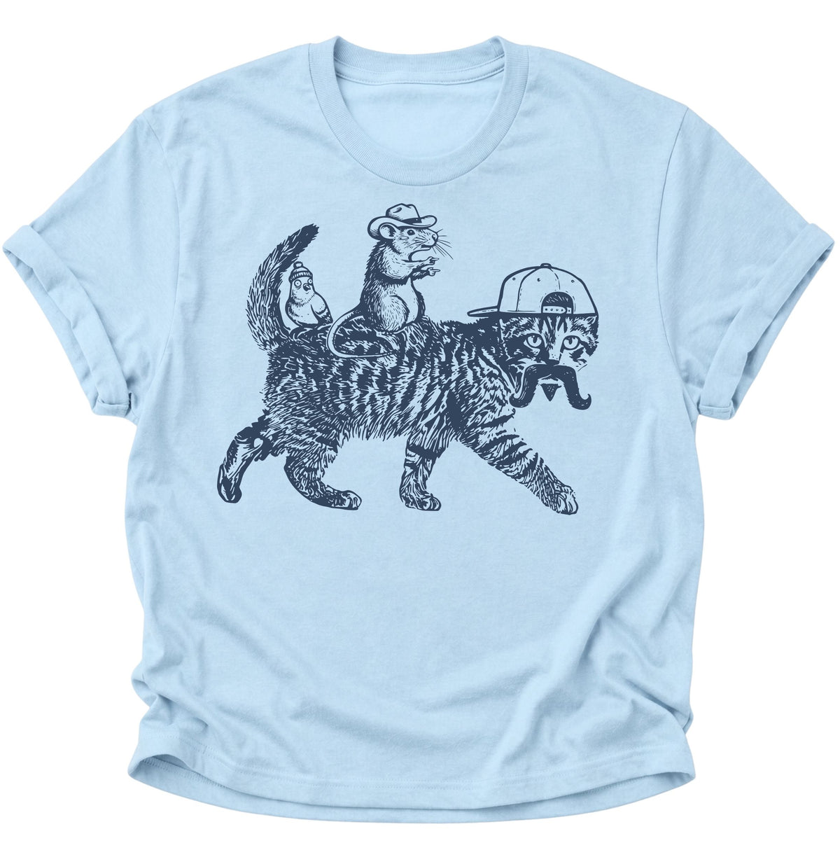 Die Gang Unisex T-Shirt Light Blue - PINE & RIVER