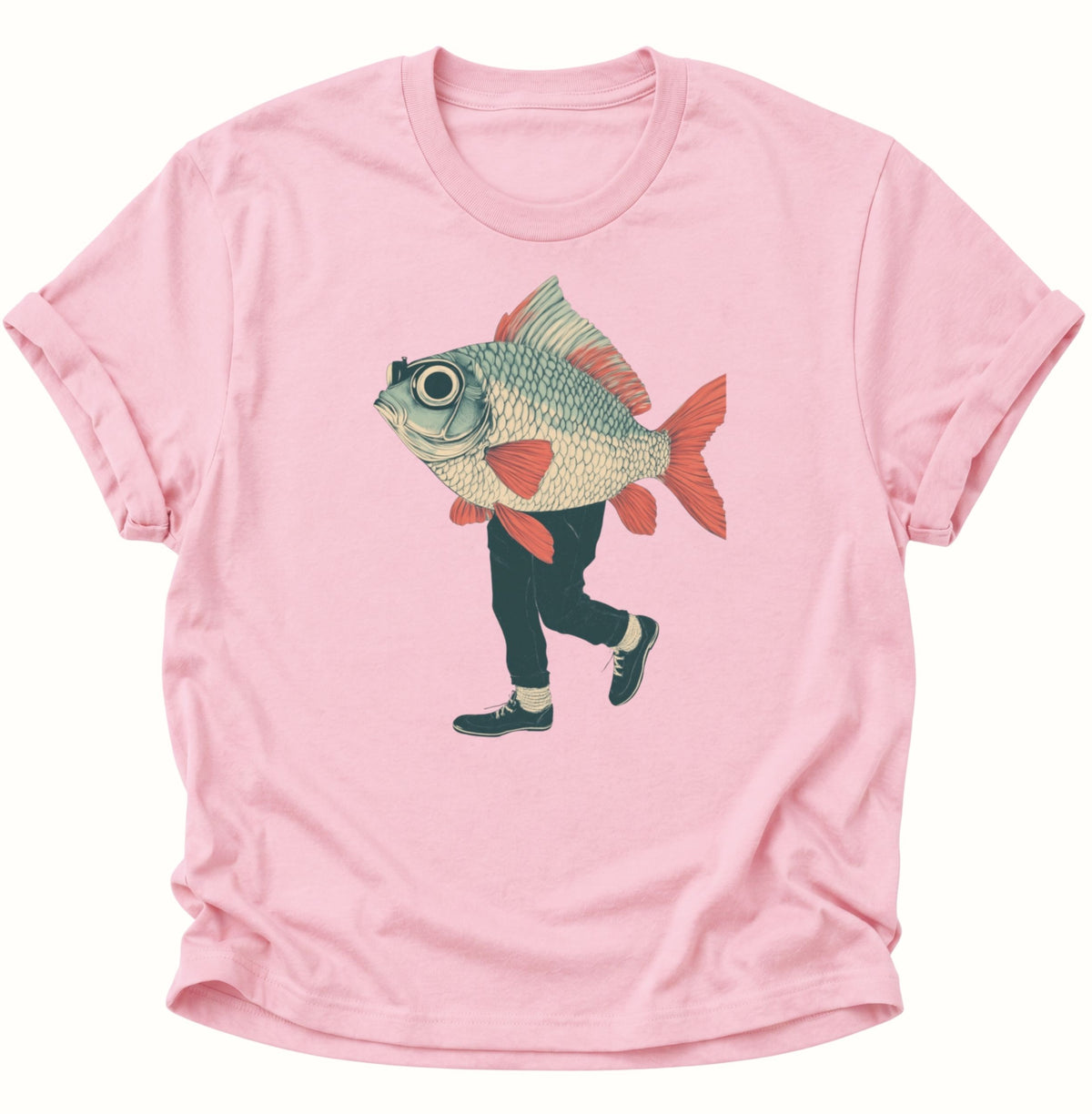 Fischmann Unisex T-Shirt Light Pink - PINE & RIVER