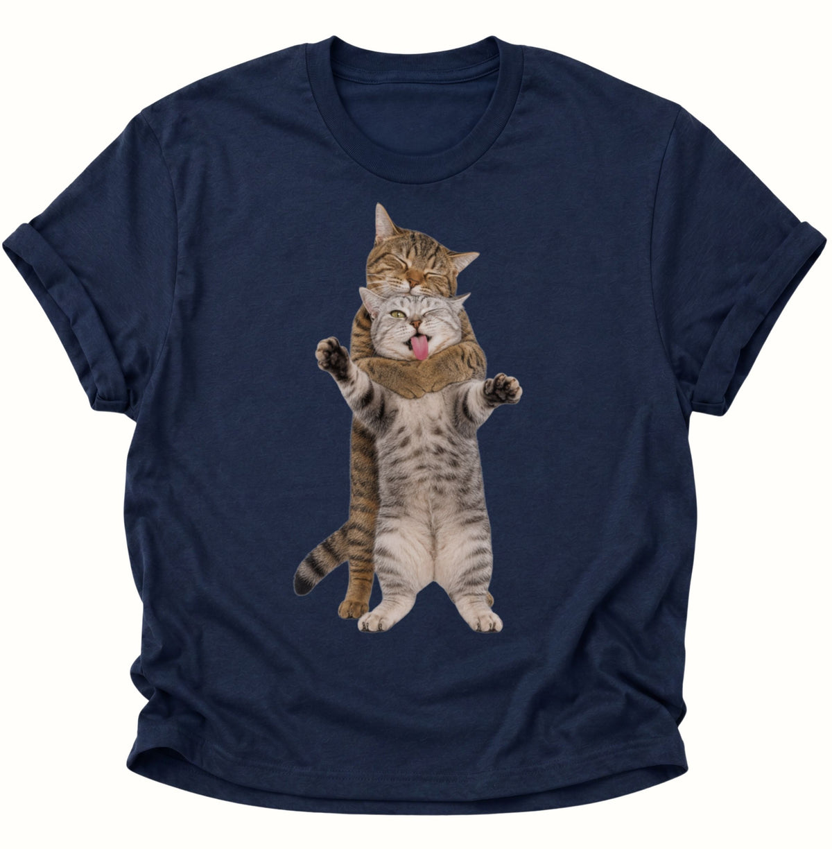 Katzenliebe Unisex T-Shirt Navy Blue - PINE & RIVER