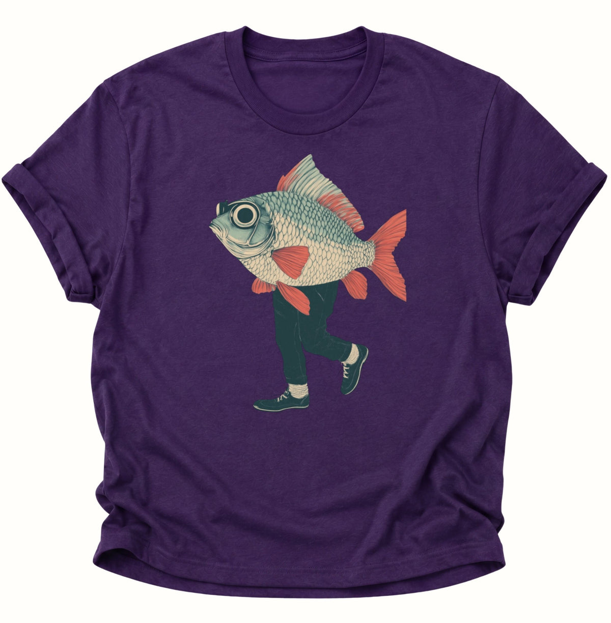 Fischmann Unisex T-Shirt Purple - PINE & RIVER
