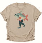 Fischmann Unisex T-Shirt Sand - PINE & RIVER
