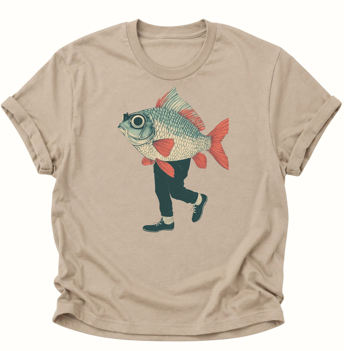 Fischmann Unisex T-Shirt Sand - PINE & RIVER