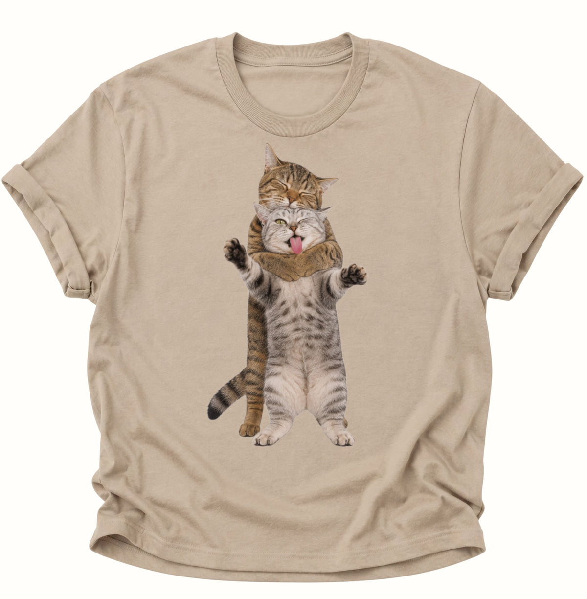 Katzenliebe Unisex T-Shirt Sand - PINE & RIVER