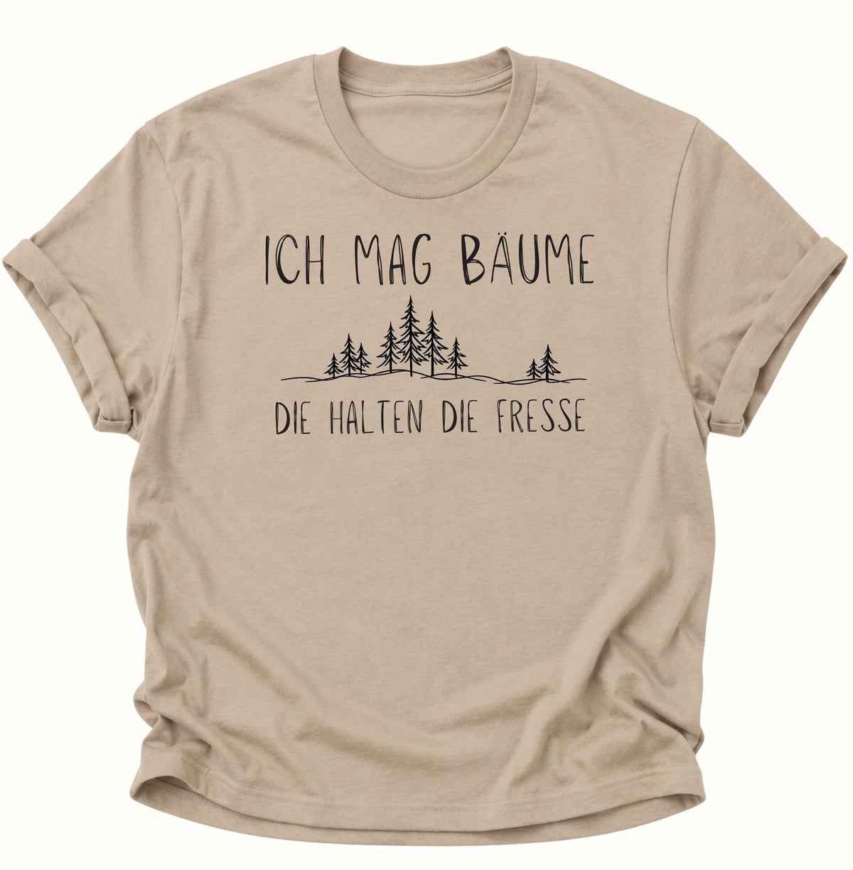 Ich mag Bäume Unisex T-Shirt Sand - PINE & RIVER