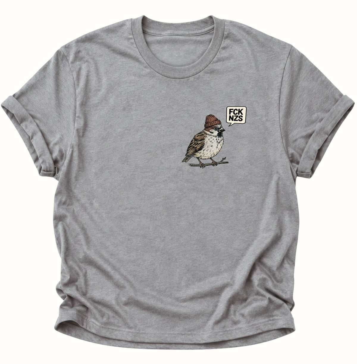 Spatz gegen rechts Unisex T-Shirt Sport Grey - PINE & RIVER