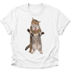 Katzenliebe Unisex T-Shirt Weiß - PINE & RIVER