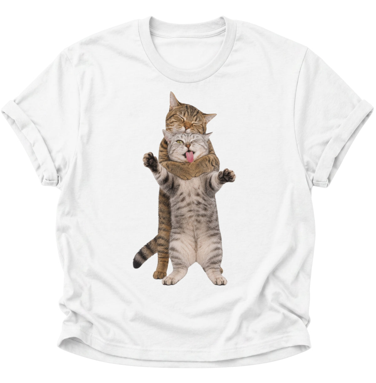 Katzenliebe Unisex T-Shirt Weiß - PINE & RIVER
