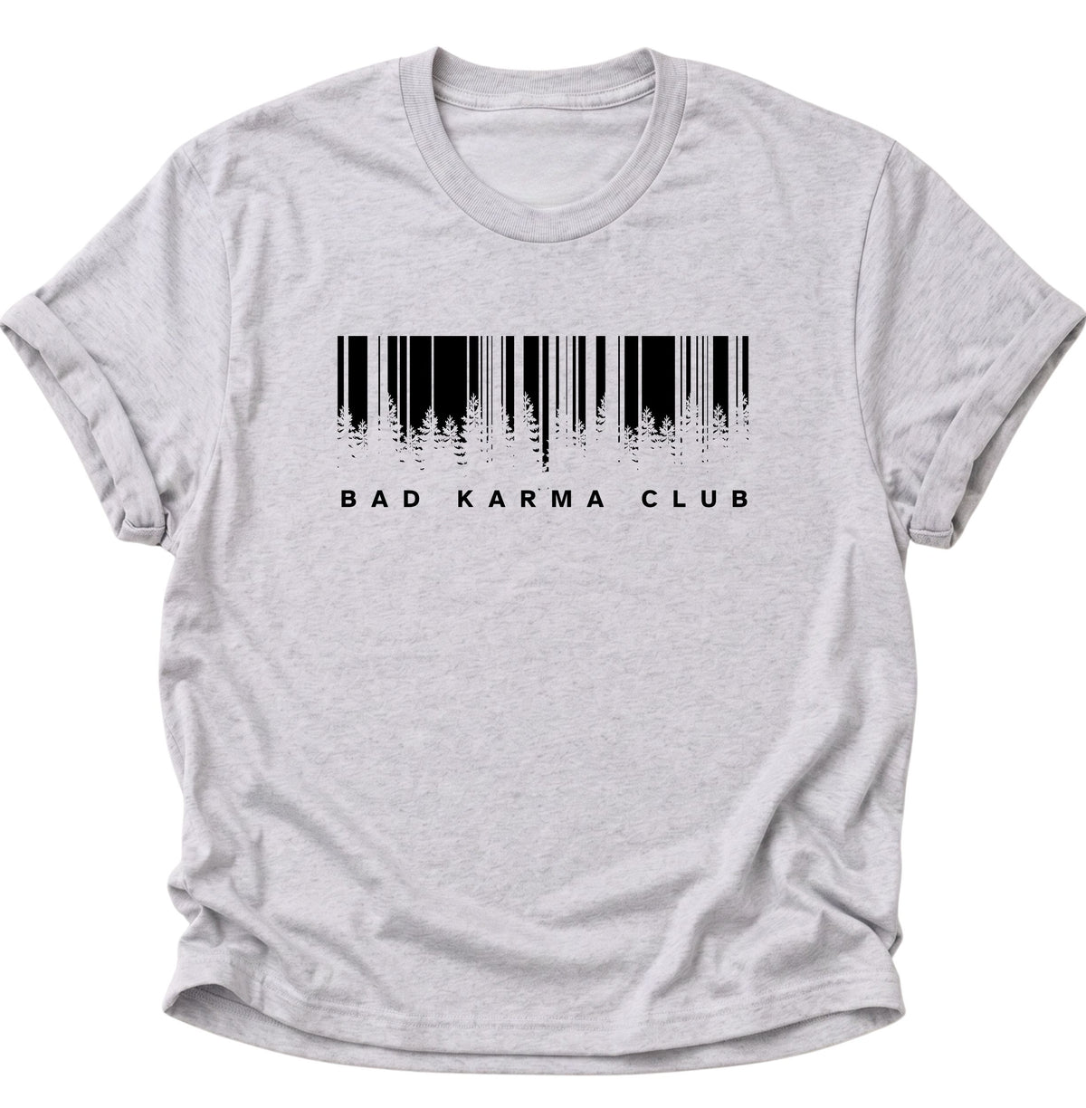 Bad Karma Club Unisex T-Shirt Ash Grey - PINE & RIVER