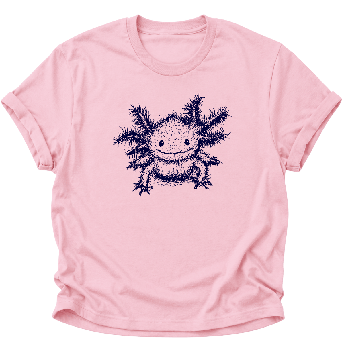 Axolotl Unisex T-Shirt Light Pink - PINE & RIVER