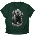 Bär in den Bergen Unisex T-Shirt Forest Green - PINE & RIVER