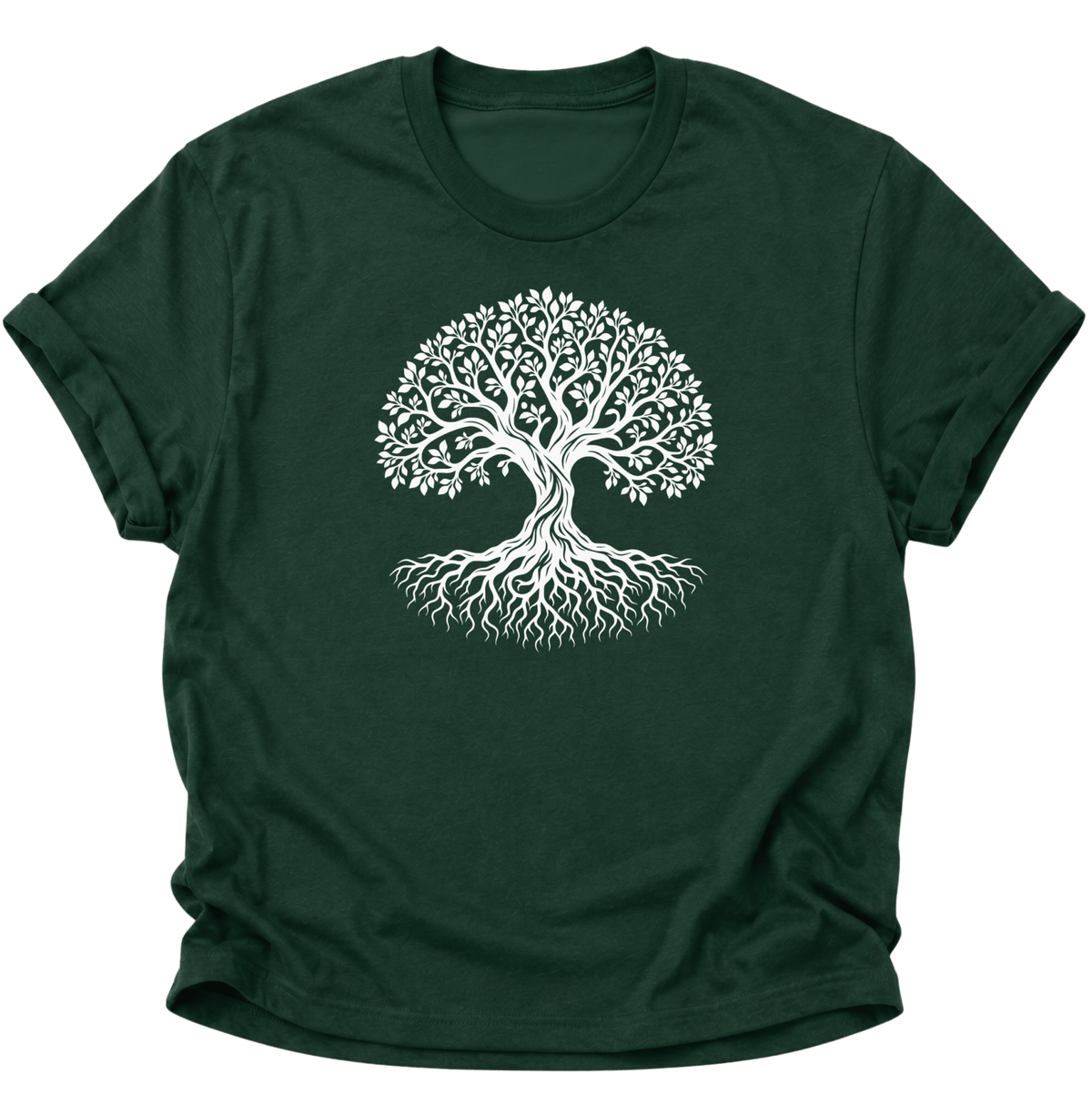 Baum des Lebens Wurzeln Unisex T-Shirt Forest Green - PINE & RIVER