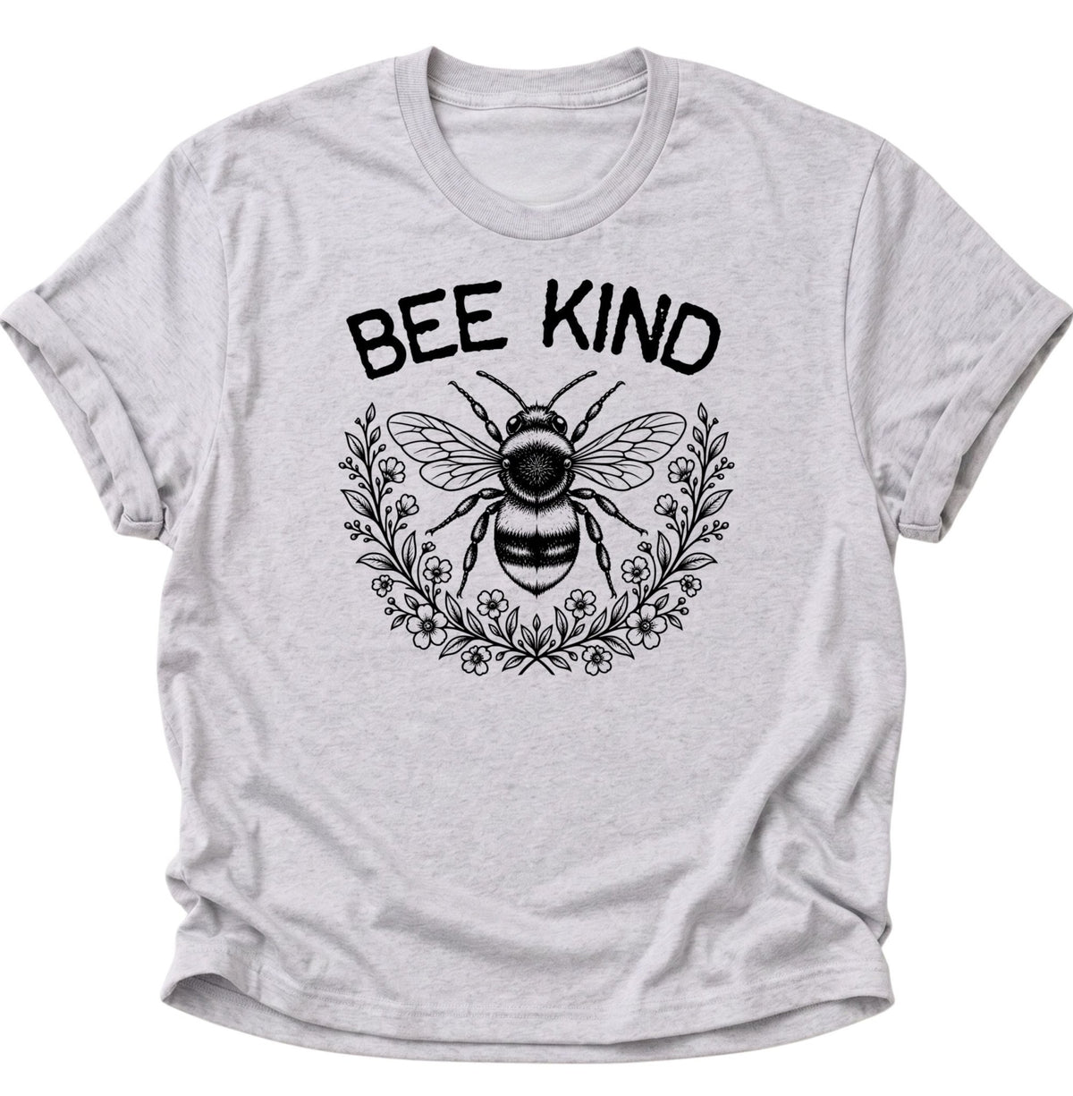 Bee Kind Biene Unisex T-Shirt Ash Grey - PINE & RIVER