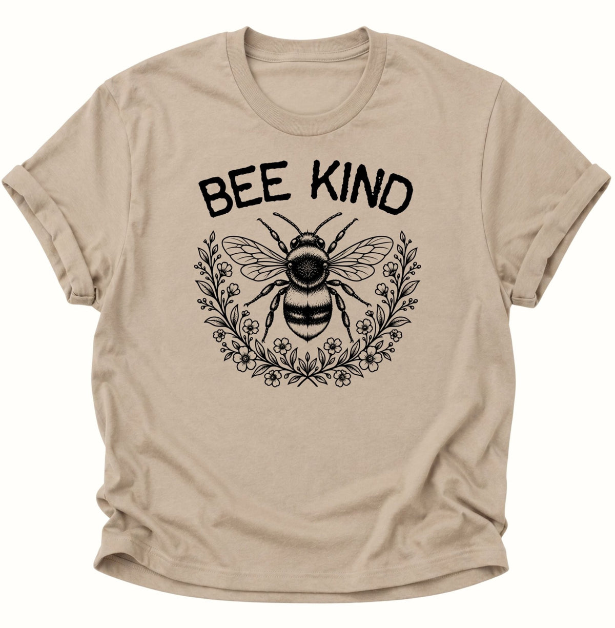 Bee Kind Biene Unisex T-Shirt Sand - PINE & RIVER