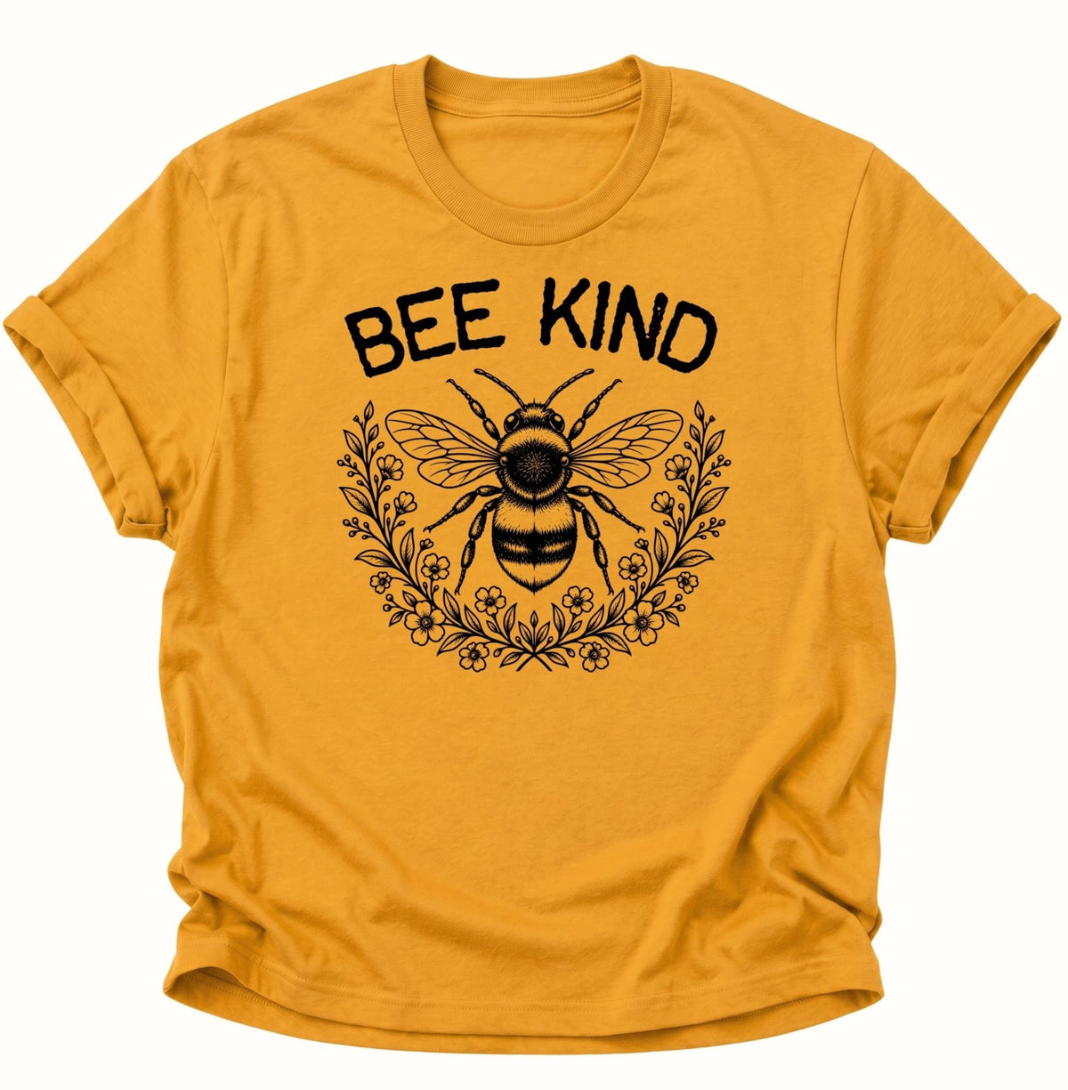 Bee Kind Biene Unisex T-Shirt Gelb - PINE & RIVER