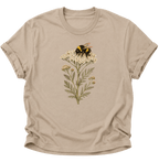 Biene mit Schafgarbe Unisex T-Shirt Gelb - PINE & RIVER