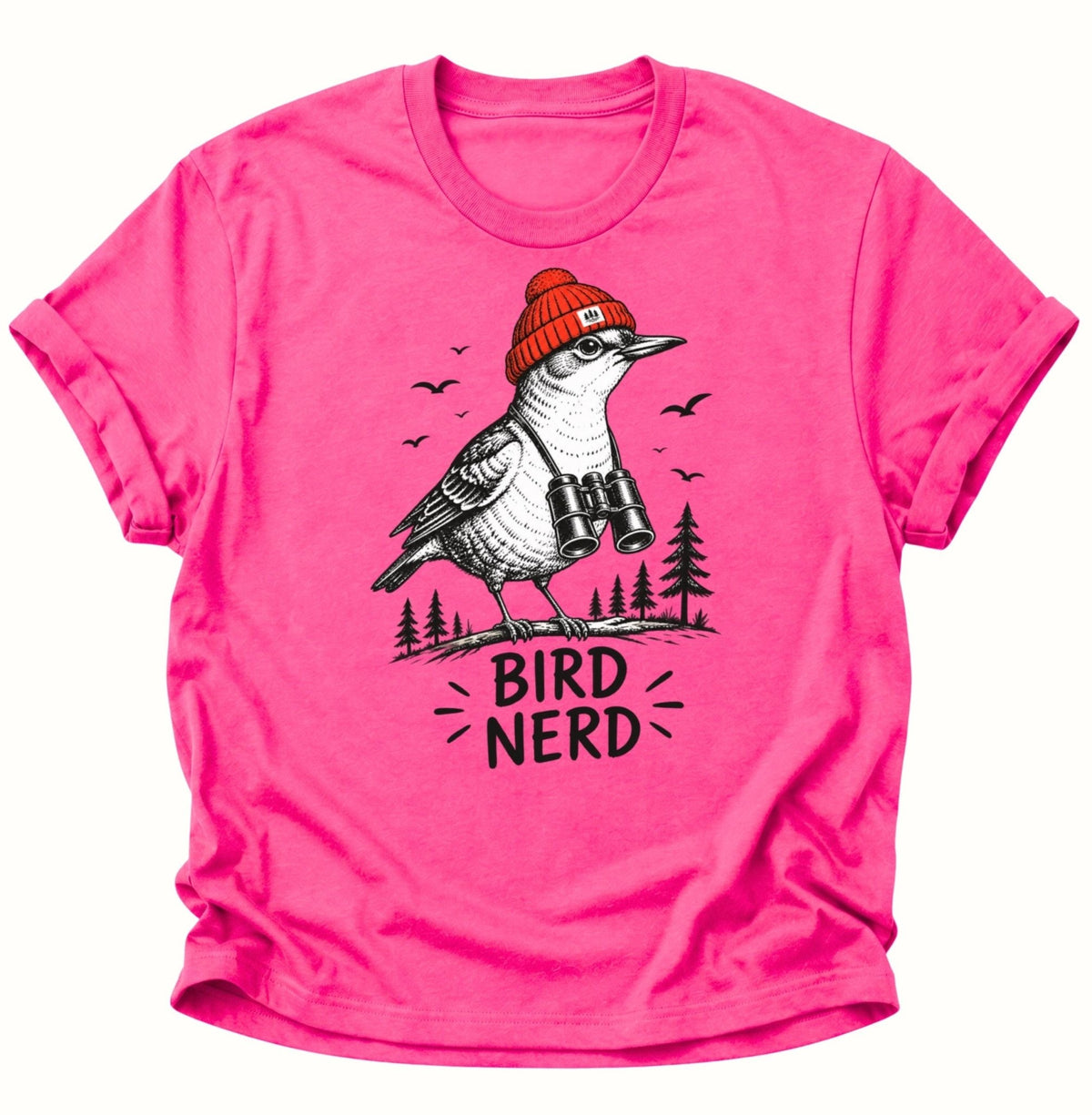 Bird Nerd Birdwatching Unisex T-Shirt Heliconia - PINE & RIVER