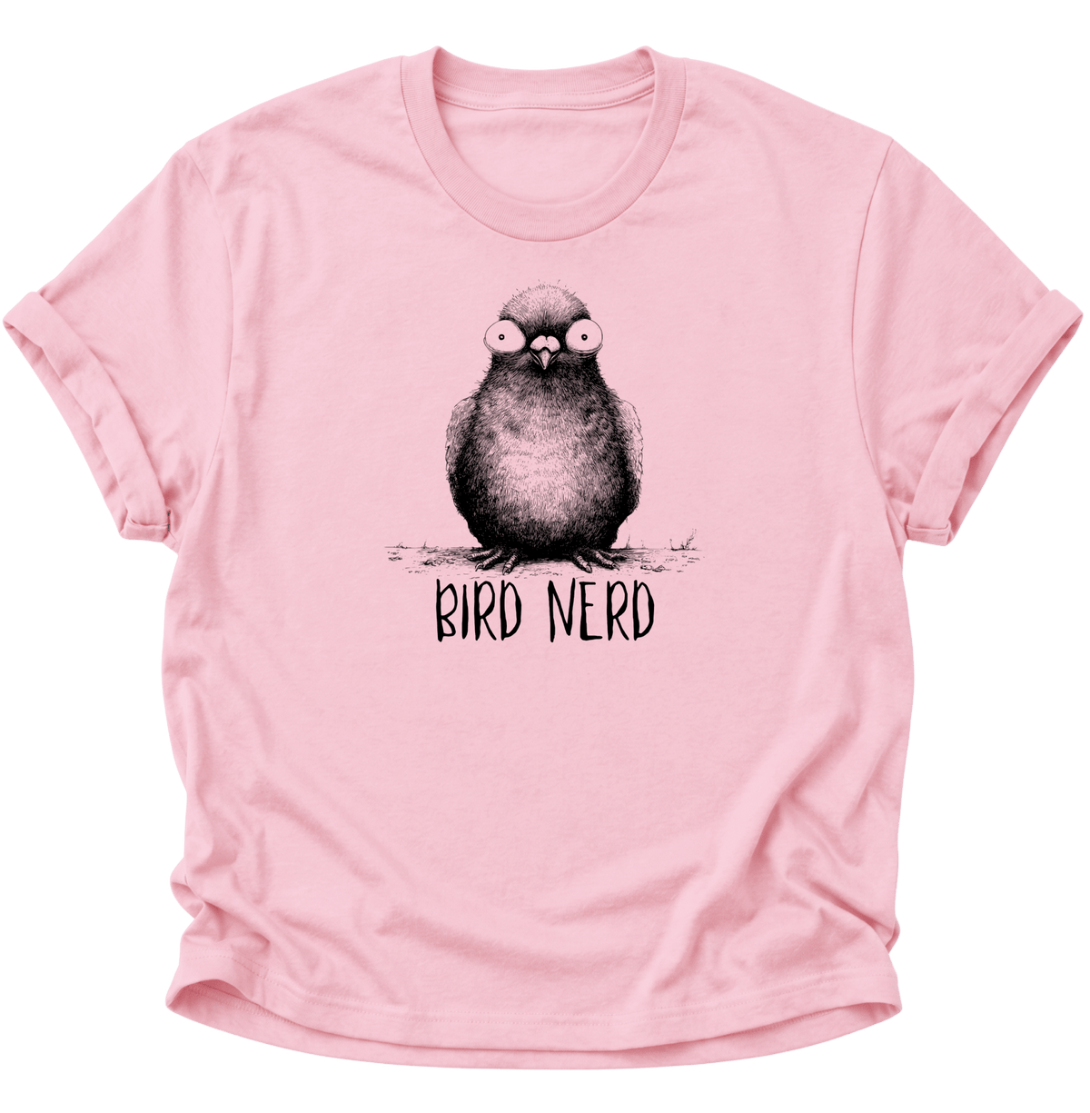 Bird Nerd Vogel Unisex T-Shirt Light Pink - PINE & RIVER