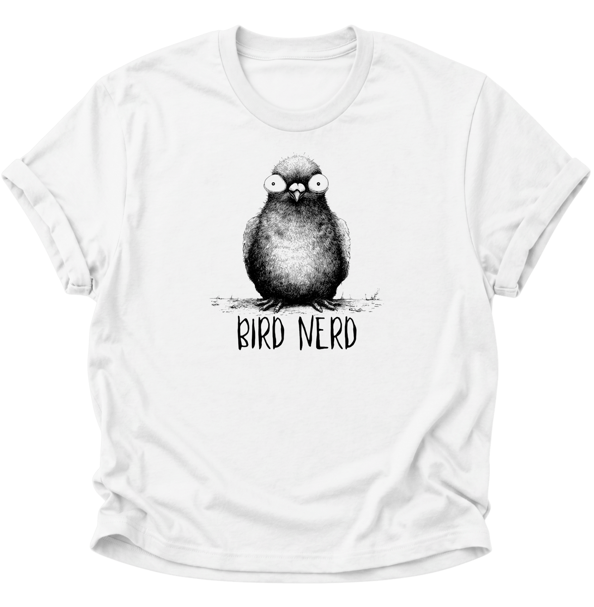 Bird Nerd Vogel Unisex T-Shirt Weiß - PINE & RIVER