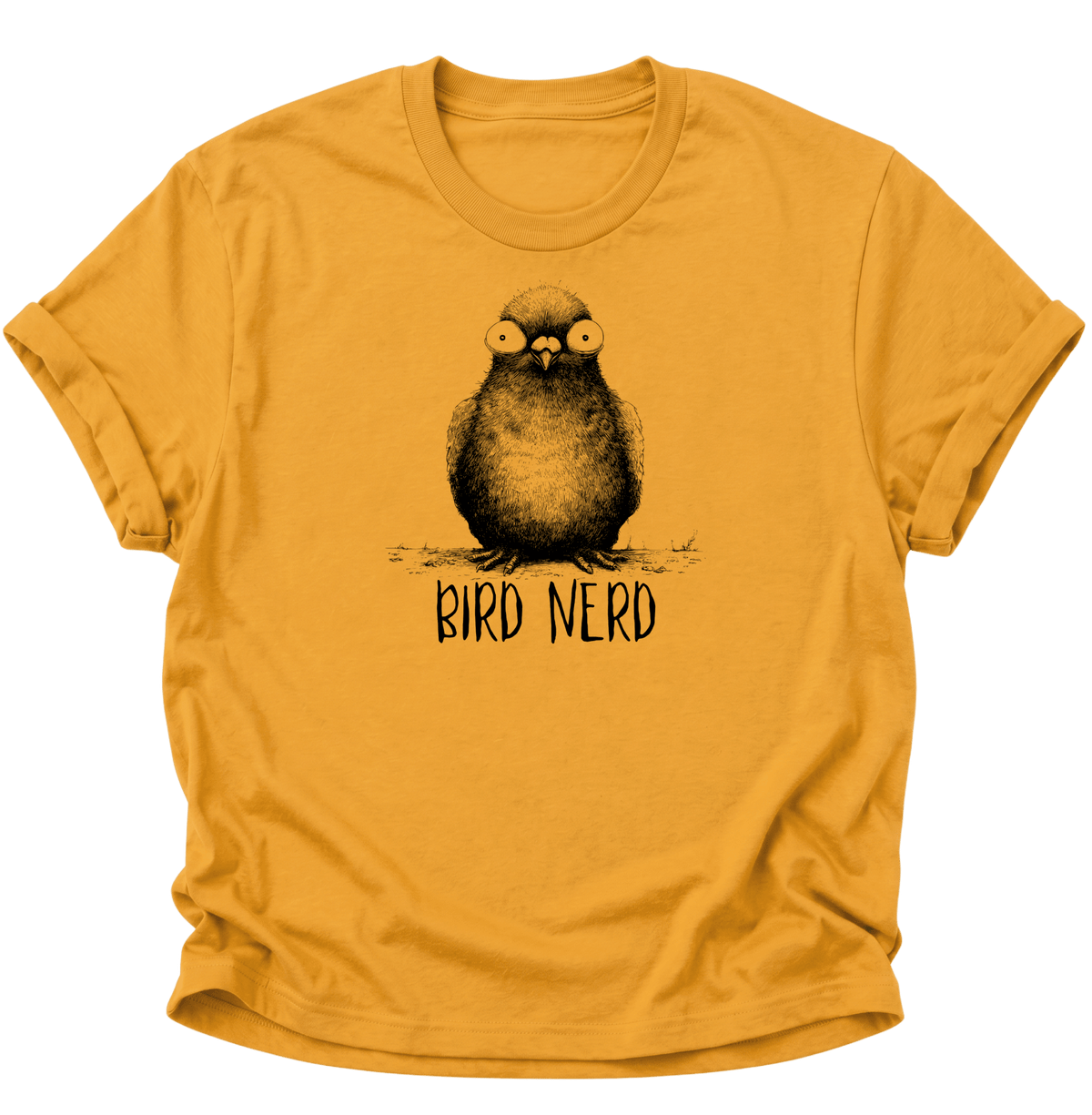 Bird Nerd Vogel Unisex T-Shirt Gelb - PINE & RIVER
