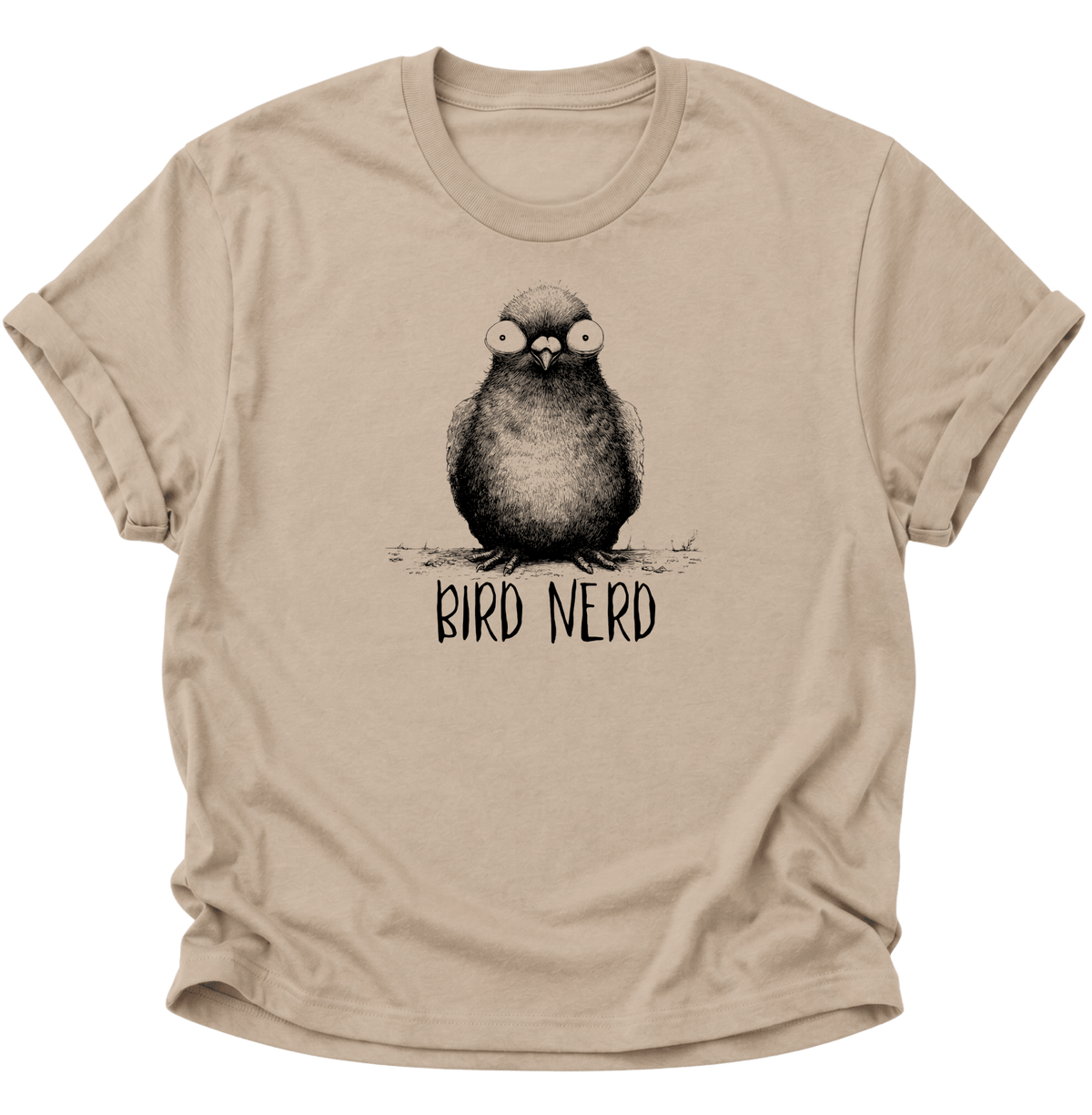 Bird Nerd Vogel Unisex T-Shirt Sand - PINE & RIVER