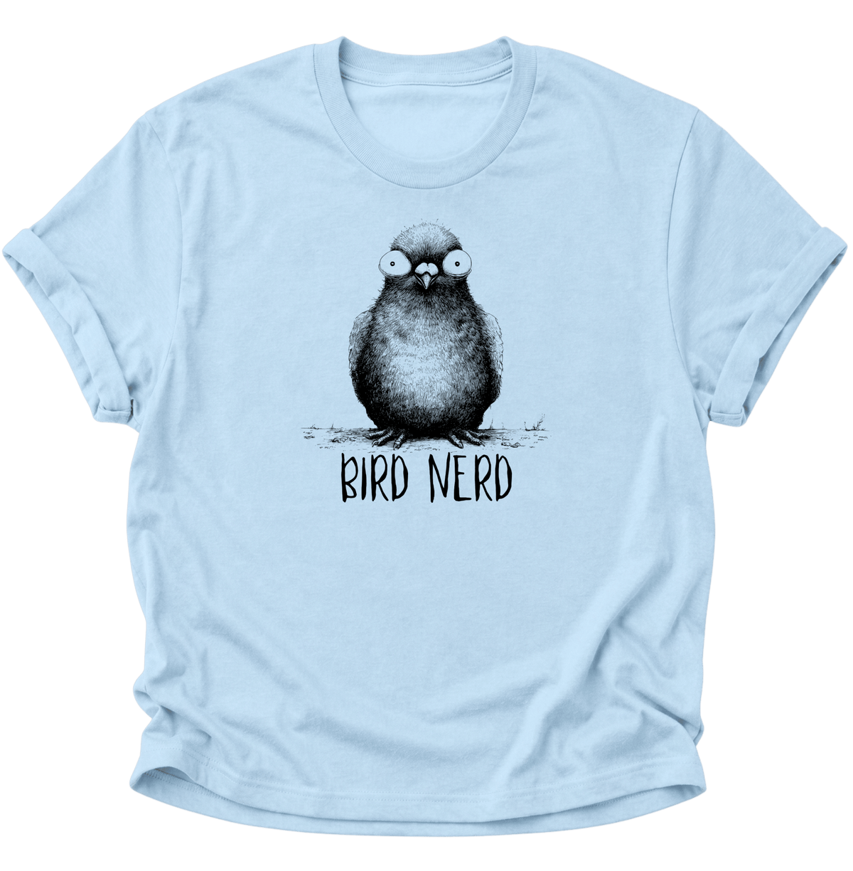 Bird Nerd Vogel Unisex T-Shirt Light Blue - PINE & RIVER