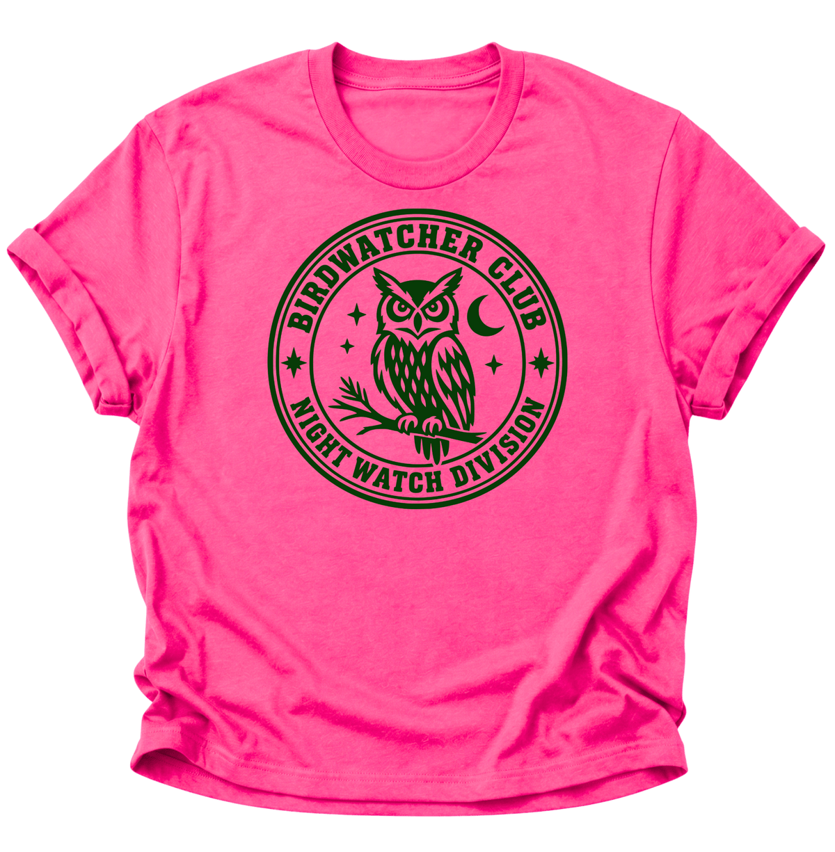 Birdwatcher Club Eule Unisex T-Shirt Heliconia - PINE & RIVER