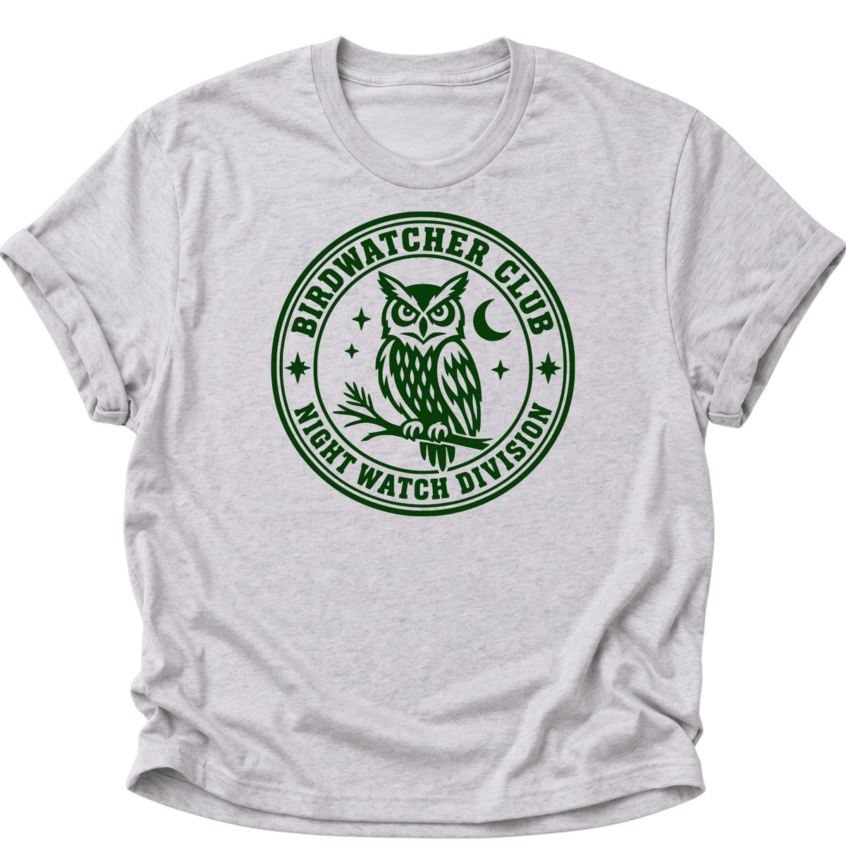 Birdwatcher Club Eule Unisex T-Shirt Ash Grey - PINE & RIVER