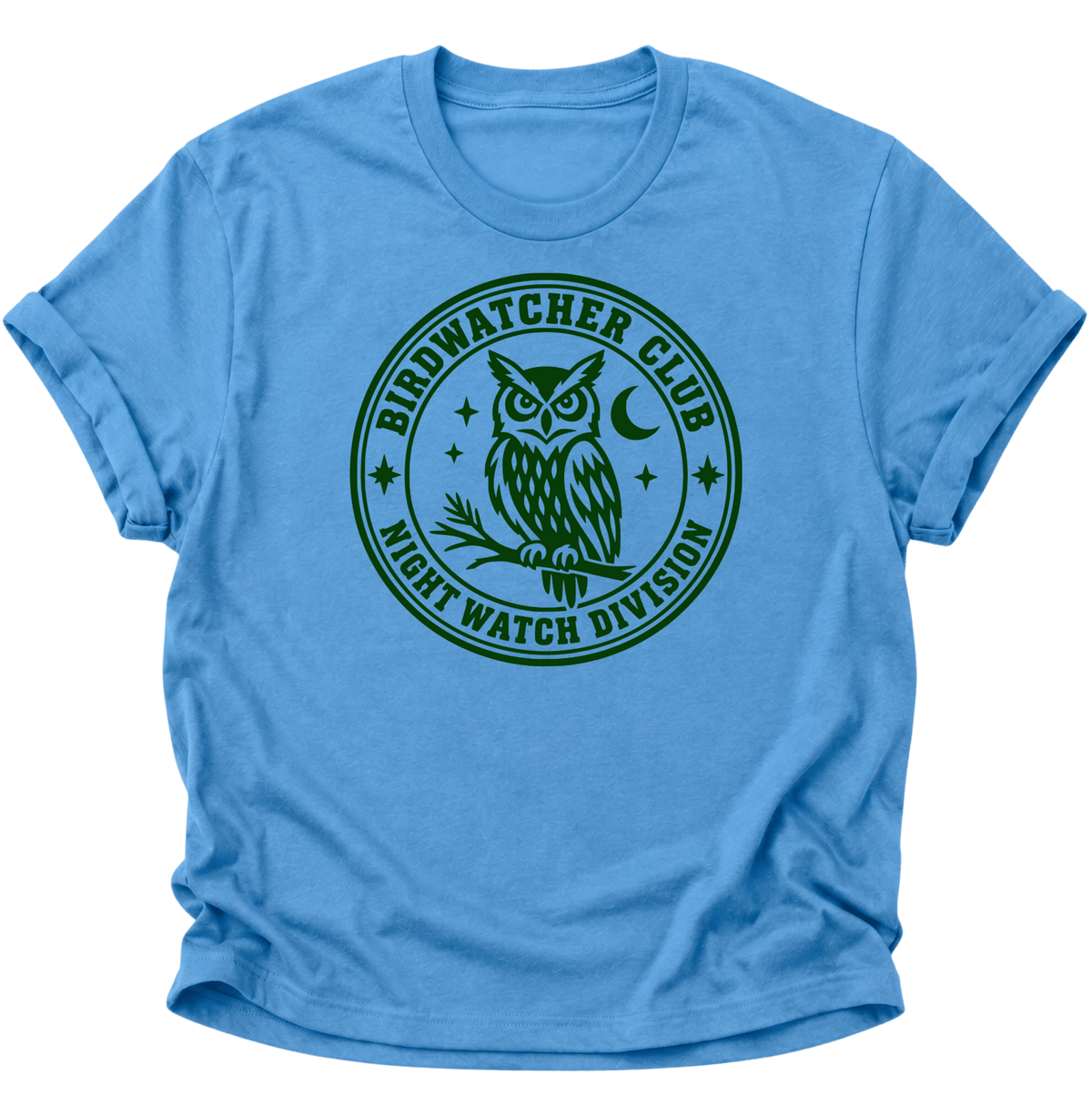 Birdwatcher Club Eule Unisex T-Shirt Carolina Blue - PINE & RIVER